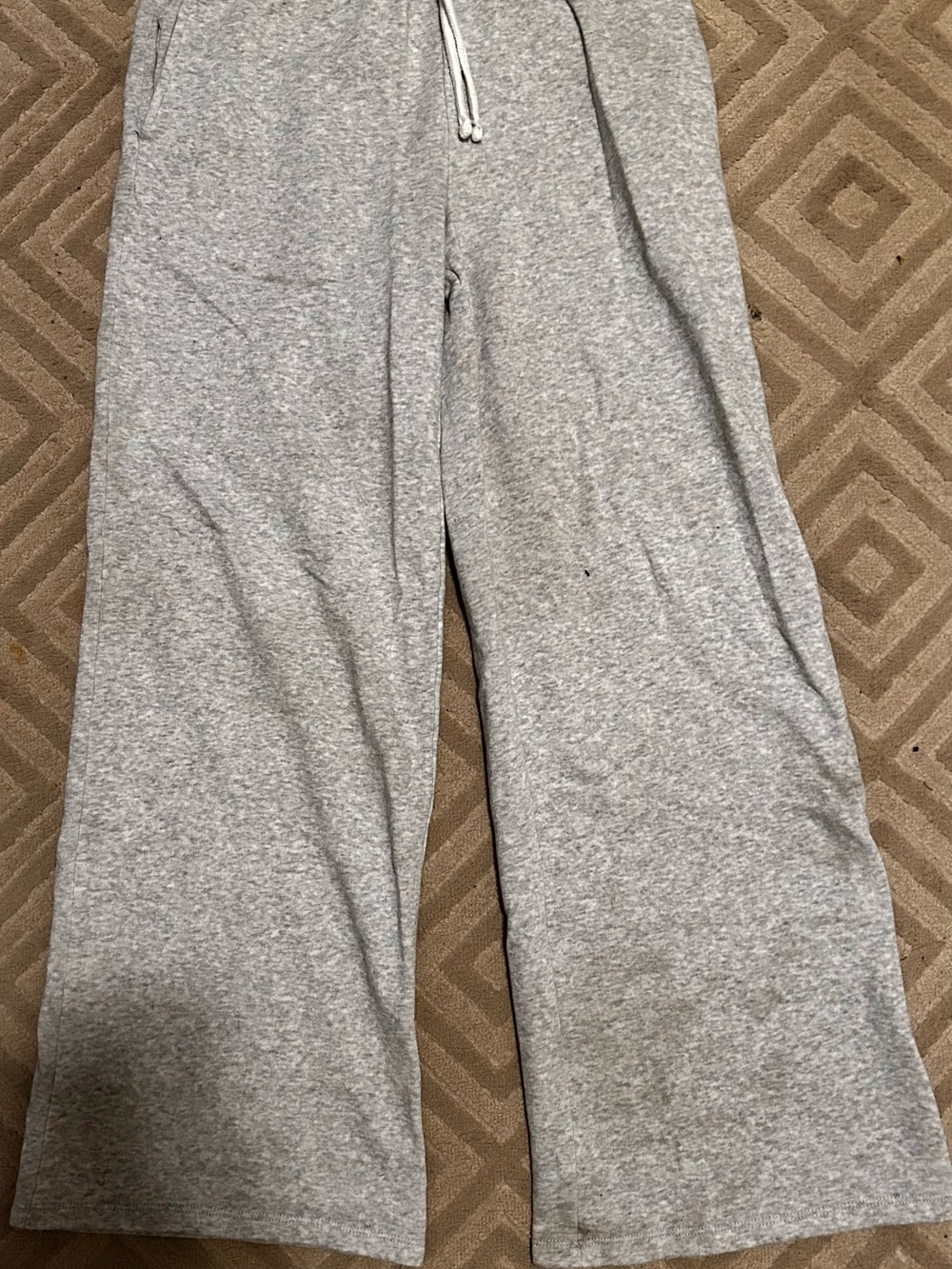 H&M Light Gray Kids Sweatpants with Drawstring